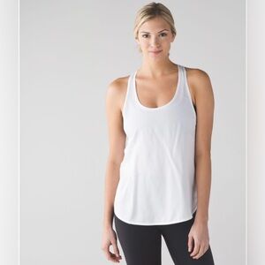 Lululemon Racerback Tank Top, Size 10, White. Brand New Without Tags